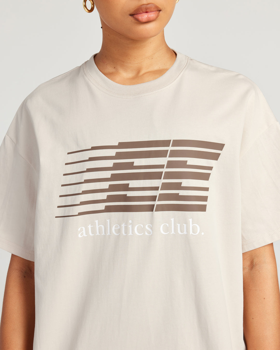 Women's Athletics Club Tee - Taupe