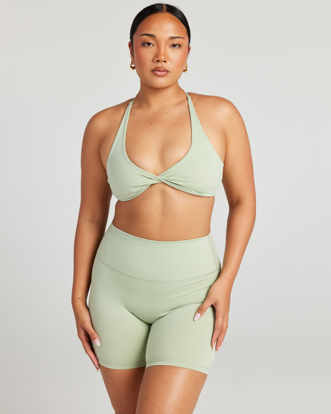 Aura Vantage Bra - Light Sage