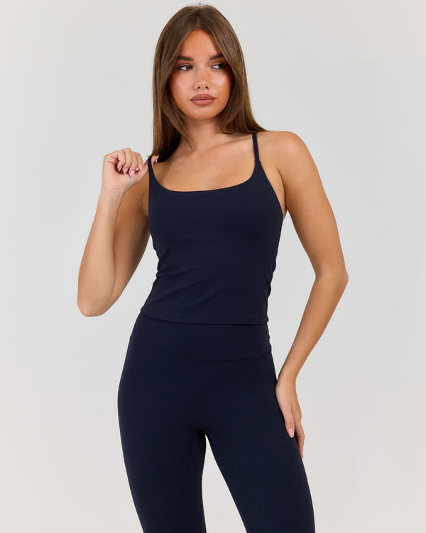Luna Bend Tank - Navy