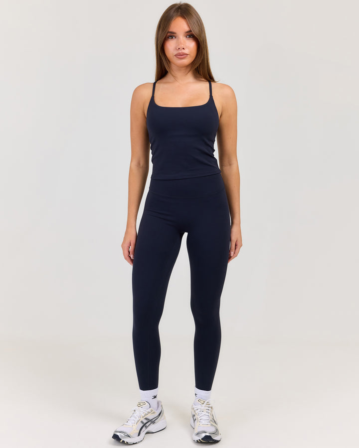 Luna Invisible Scrunch Leggings - Navy