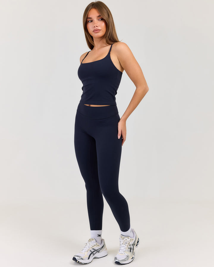 Luna Invisible Scrunch Leggings - Navy