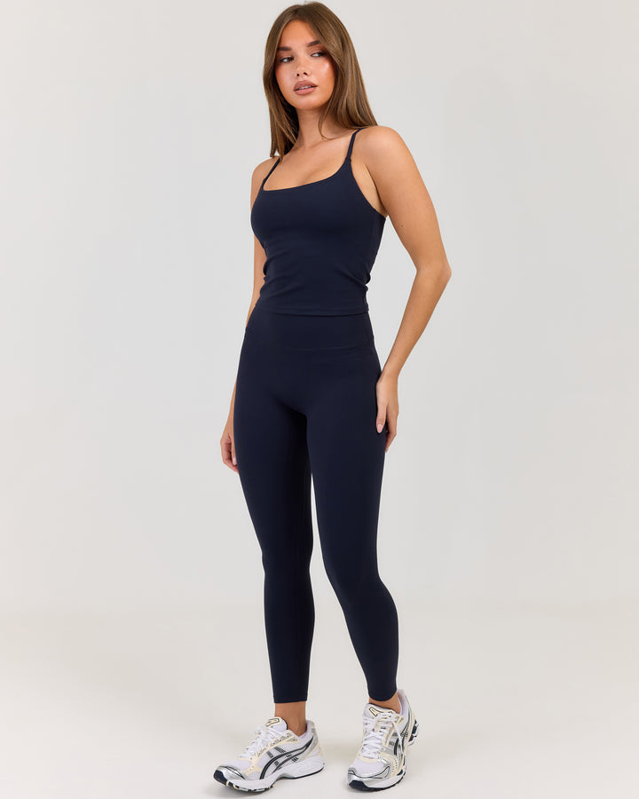 Luna Invisible Scrunch Petite Leggings - Navy