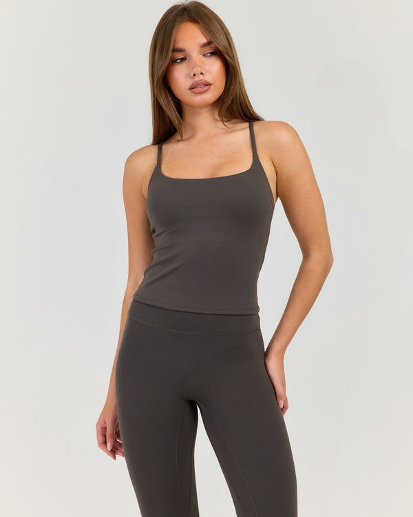 Luna Bend Tank - Olive