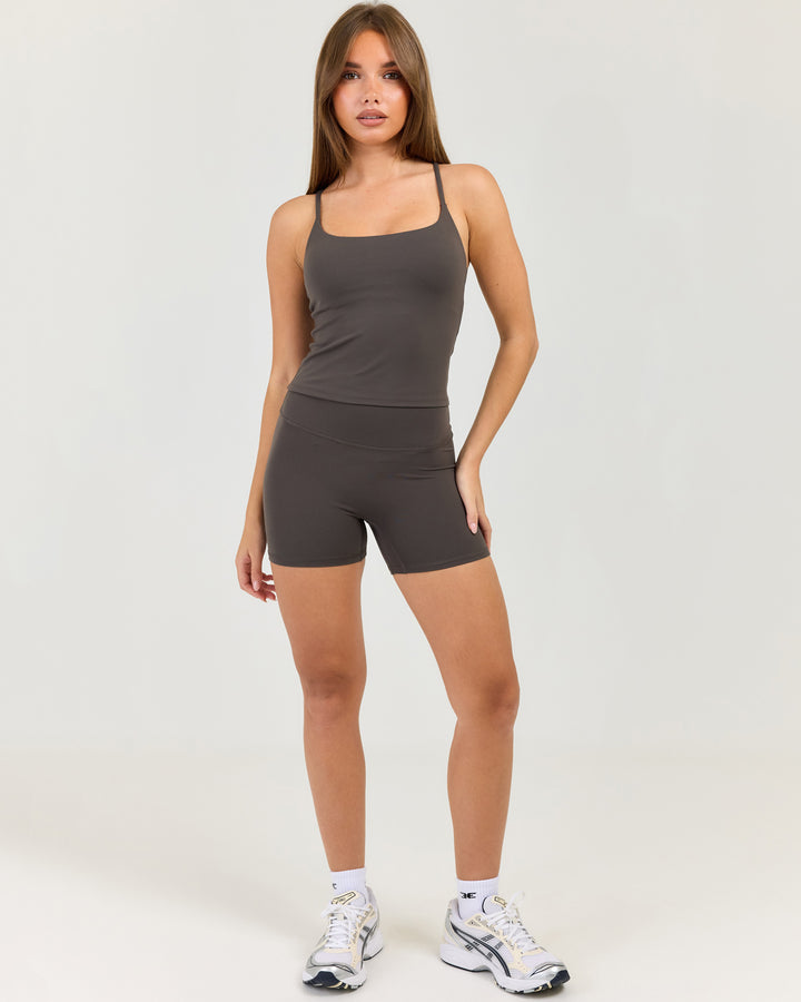 Luna Mini Shorts - Olive