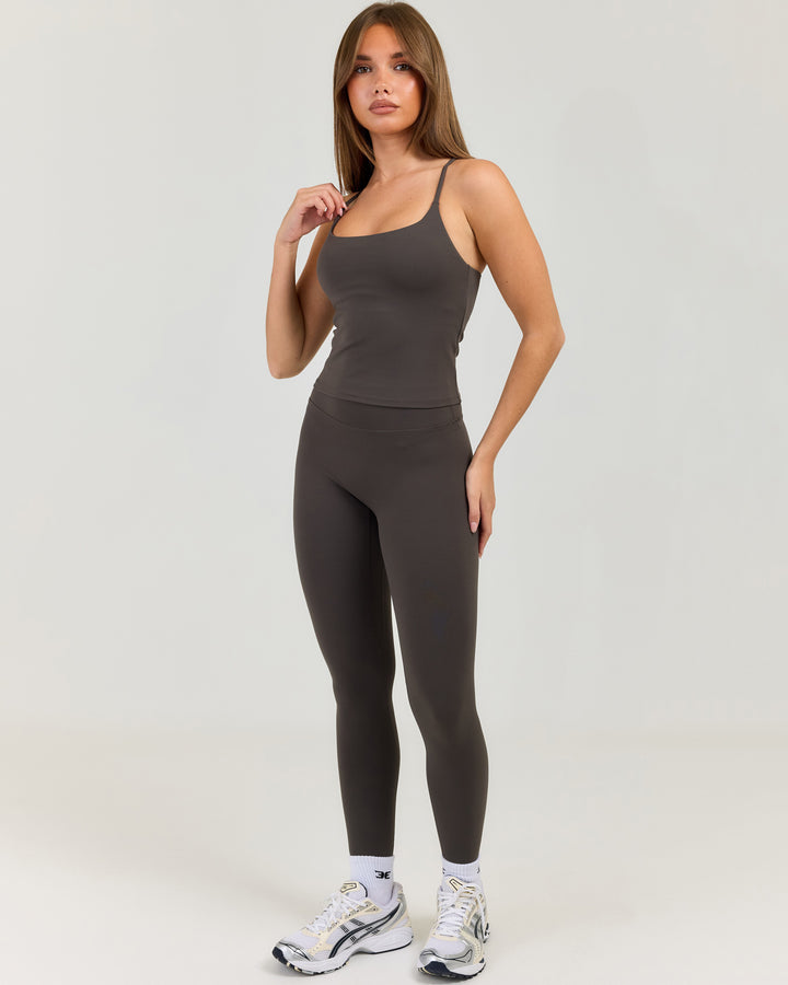 Luna Invisible Scrunch Leggings - Olive