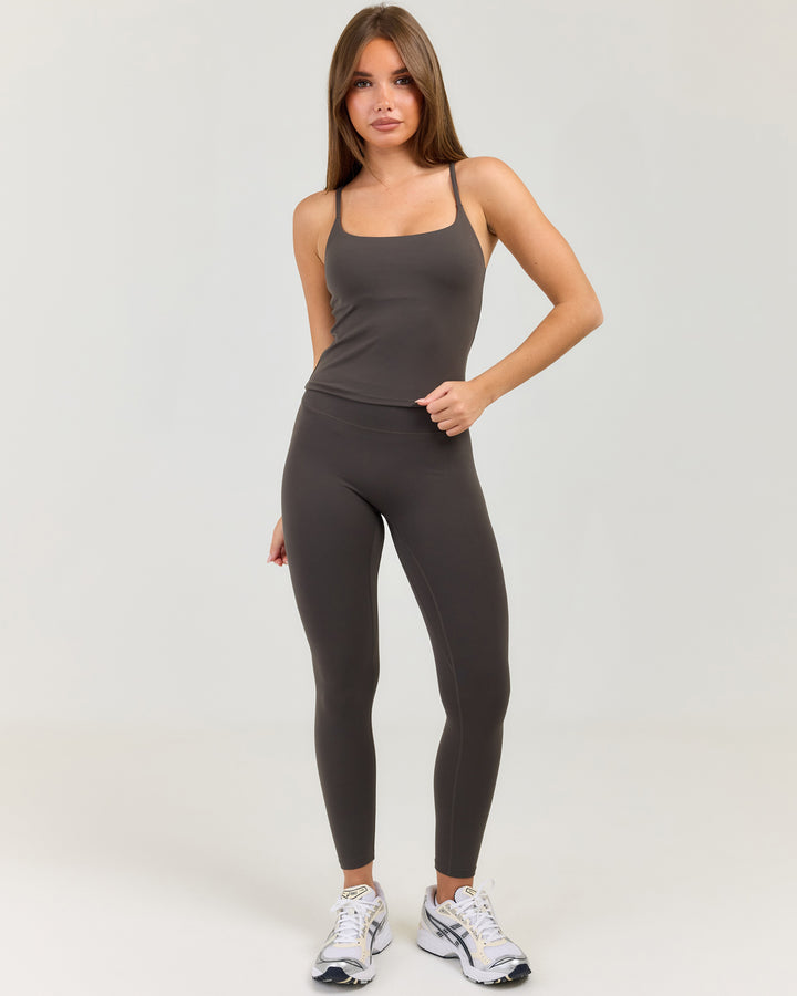Luna Invisible Scrunch Petite Leggings - Olive