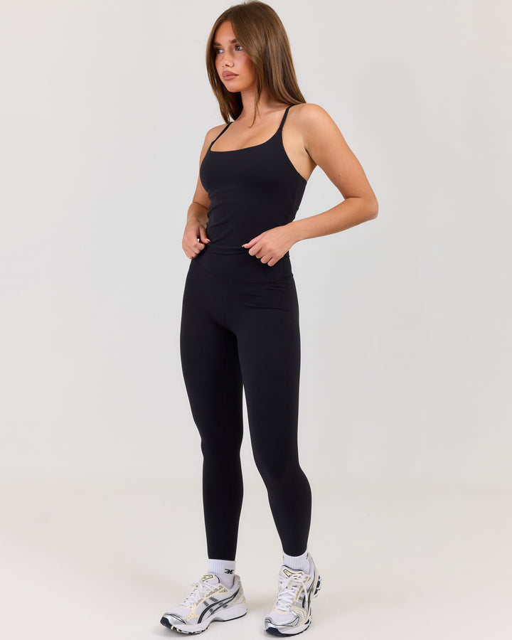 Luna Invisible Scrunch Leggings - Black