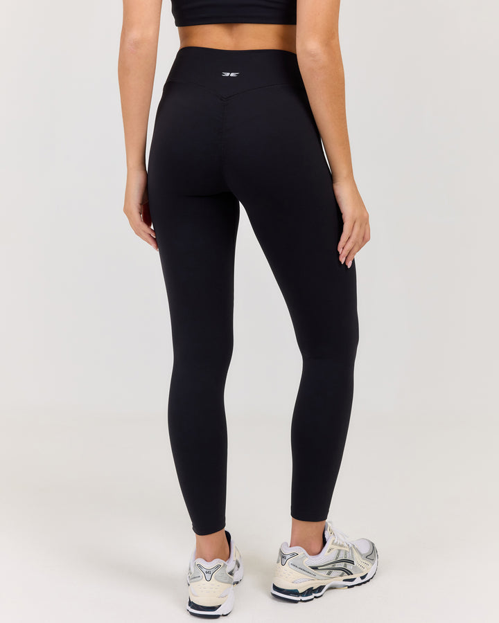 Luna Invisible Scrunch Petite Leggings - Black