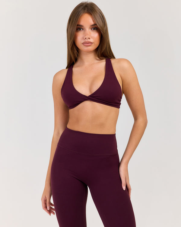 Luna Elevate Bra - Deep Plum