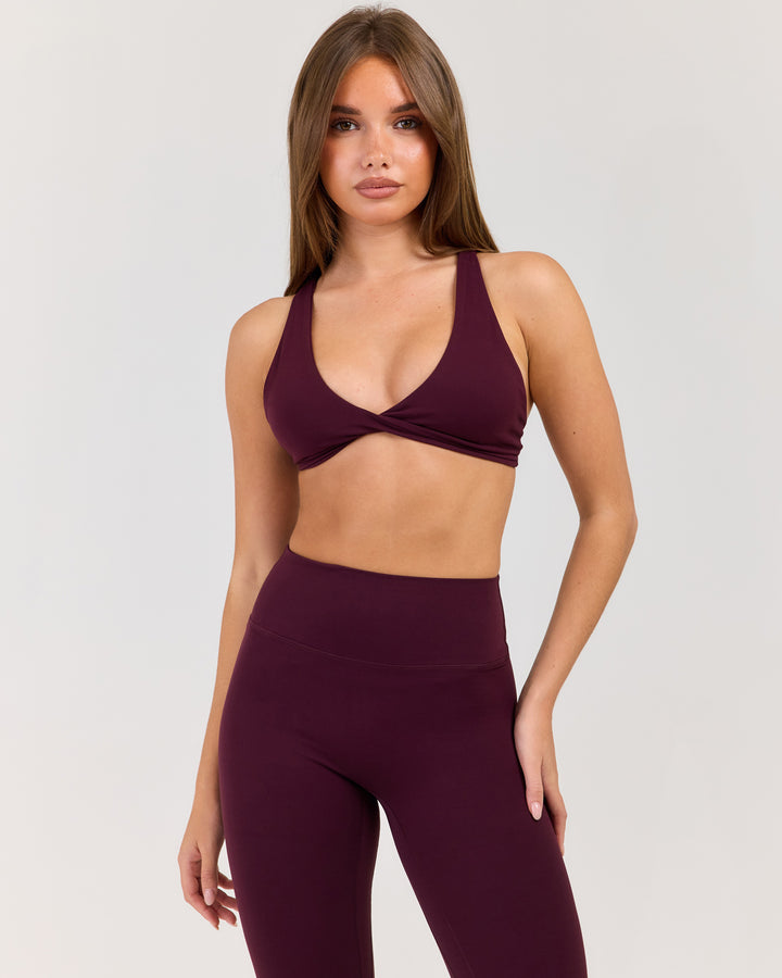 Luna Elevate Bra - Deep Plum