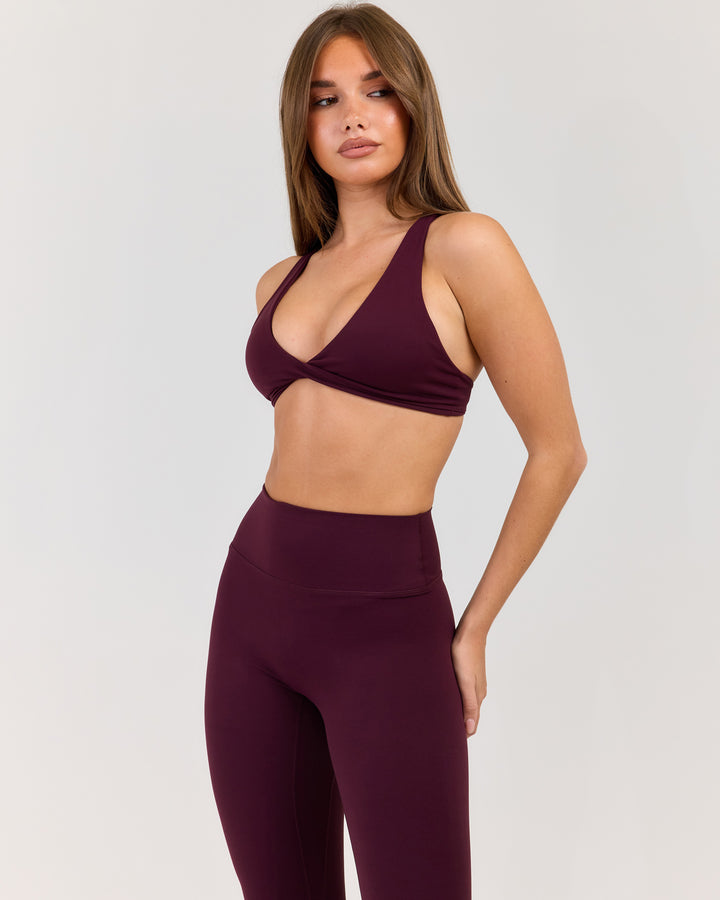 Luna Elevate Bra - Deep Plum
