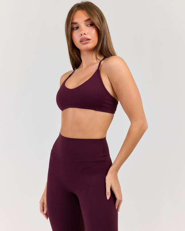 Luna Flex Bra - Deep Plum