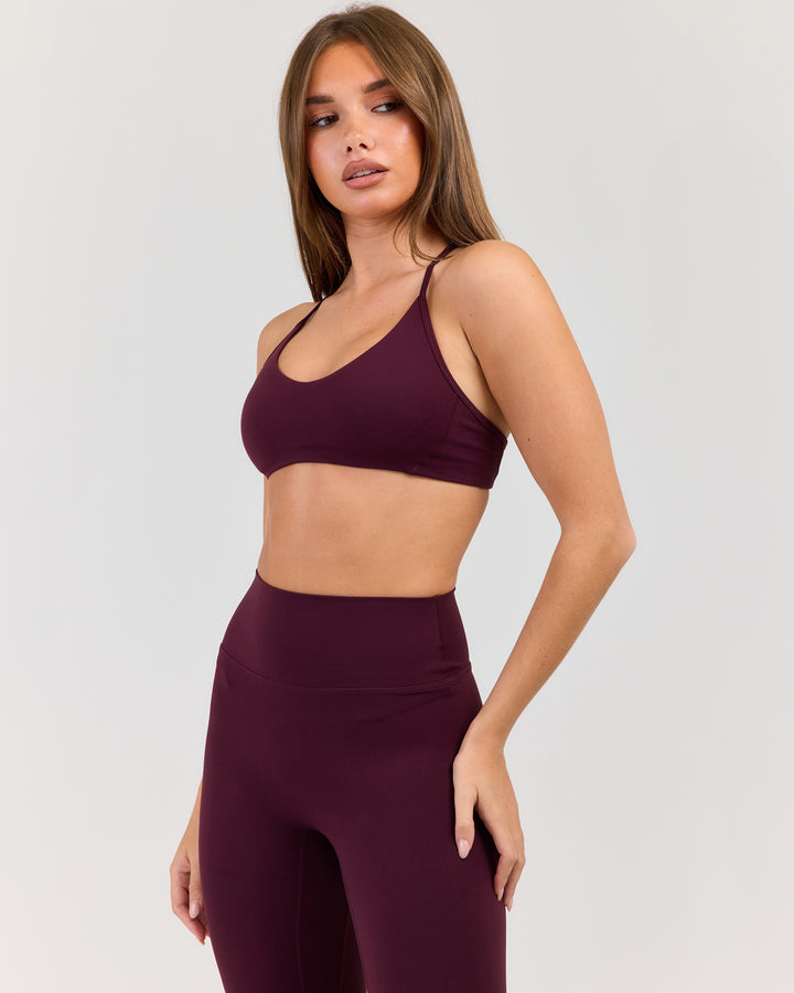 Luna Flex Bra - Deep Plum