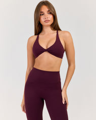 Luna Vantage Bra - Deep Plum