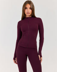Luna Jacket - Deep Plum