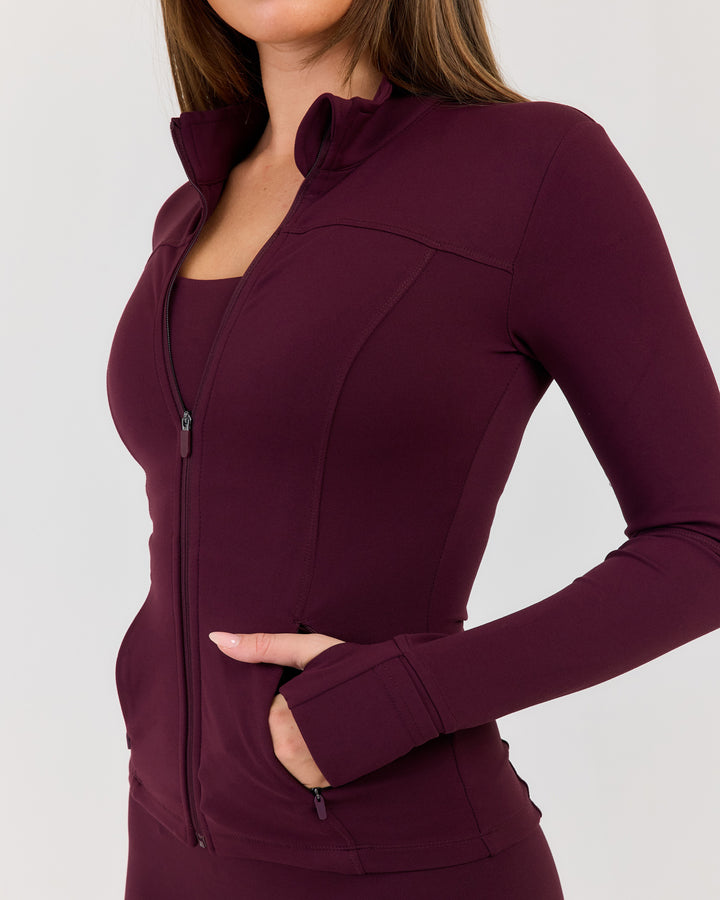 Luna Jacket - Deep Plum