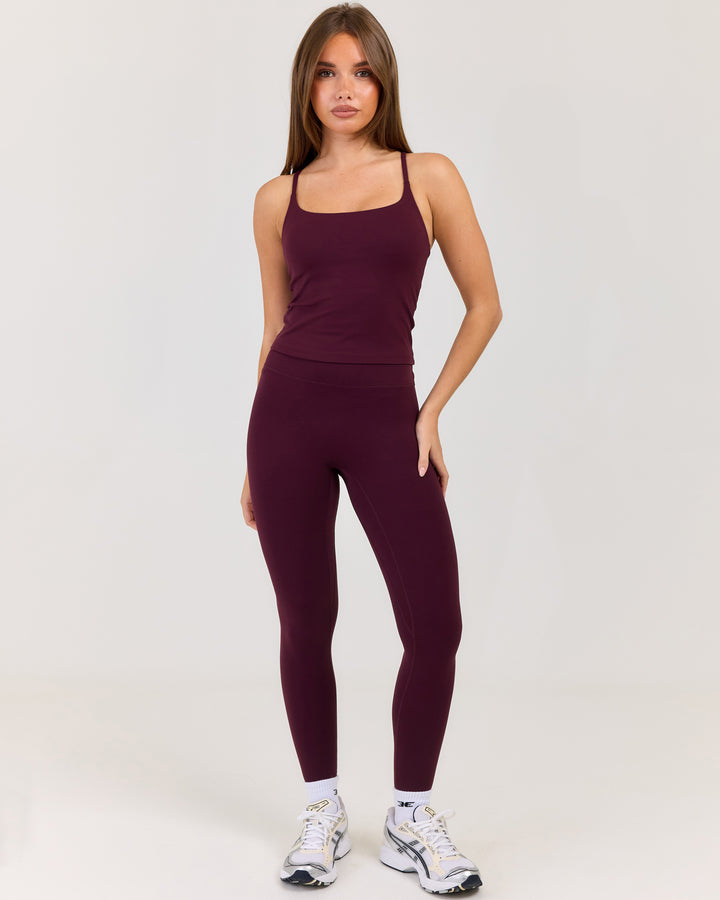 Luna Leggings - Deep Plum