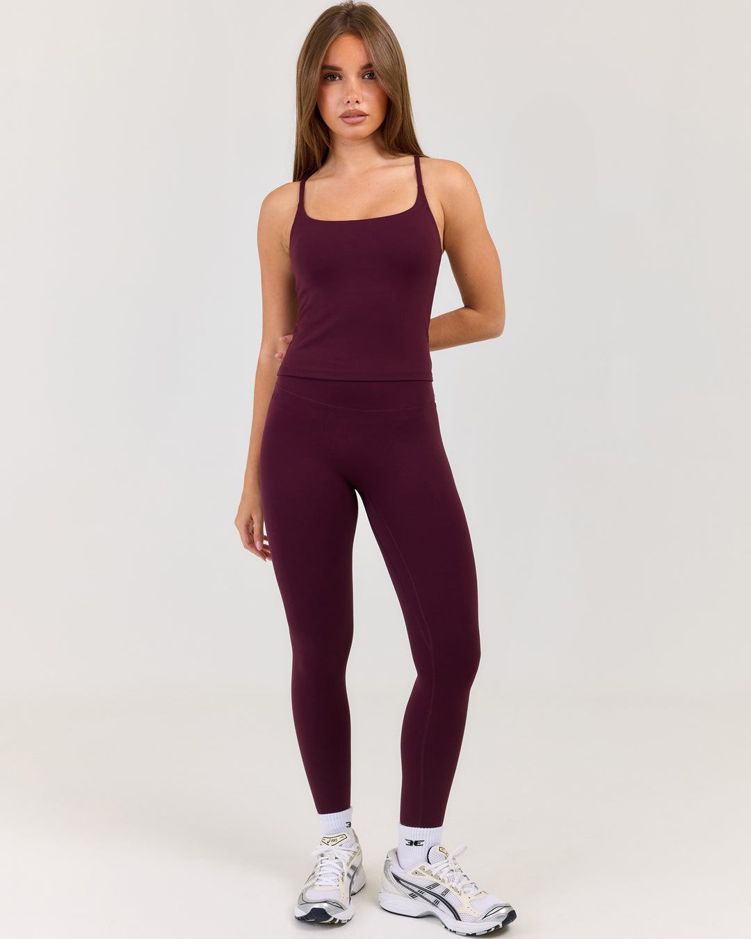 Luna Invisible Scrunch Leggings - Deep Plum