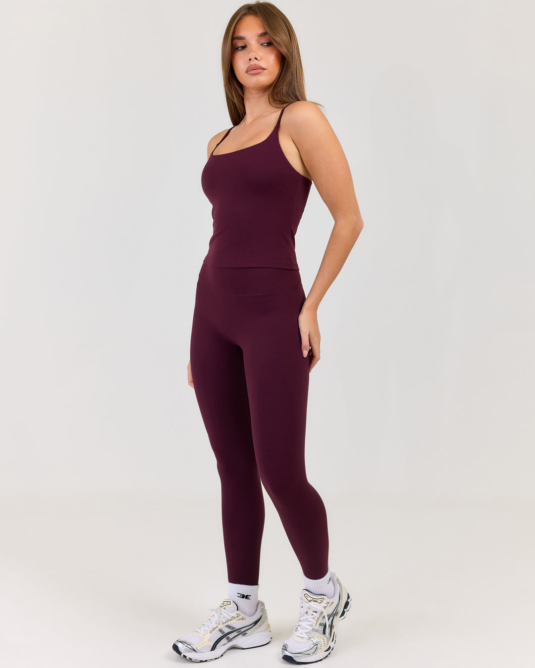 Luna Invisible Scrunch Leggings - Deep Plum