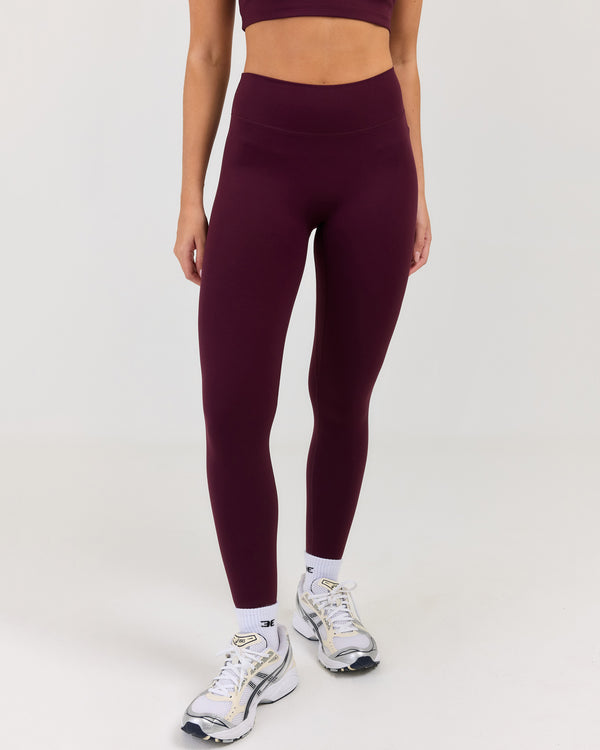 Luna Invisible Scrunch Leggings - Deep Plum
