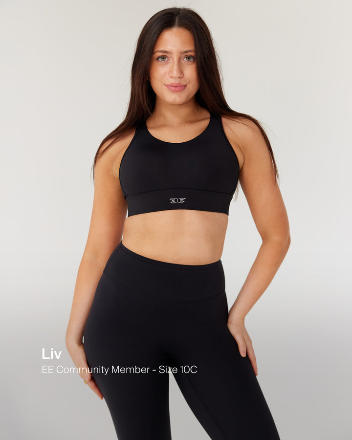 High Support Performance Bra - Black