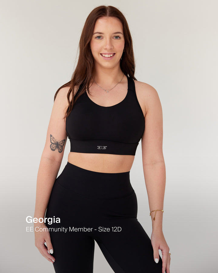 High Support Performance Bra - Black