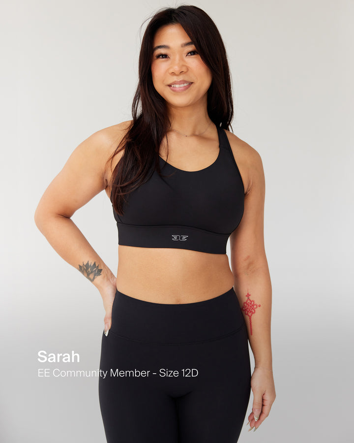 High Support Performance Bra - Black
