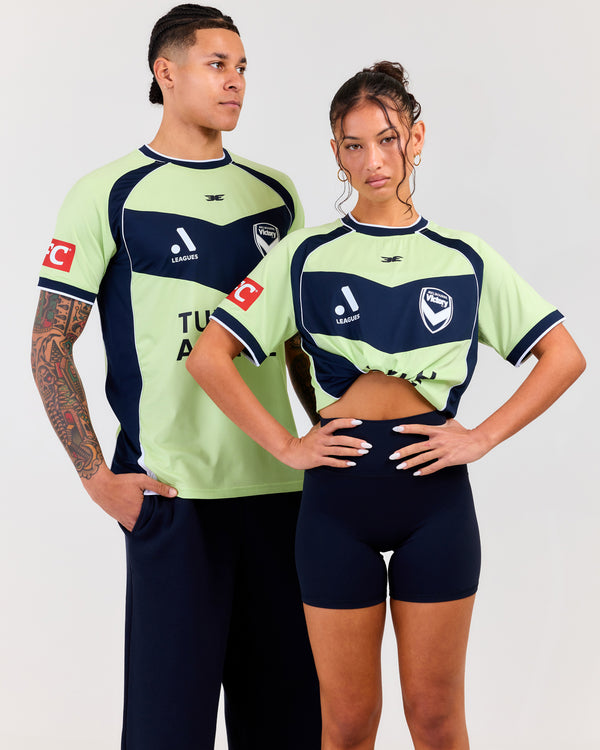 MVFC Elite Away Jersey - Lime/Navy/White
