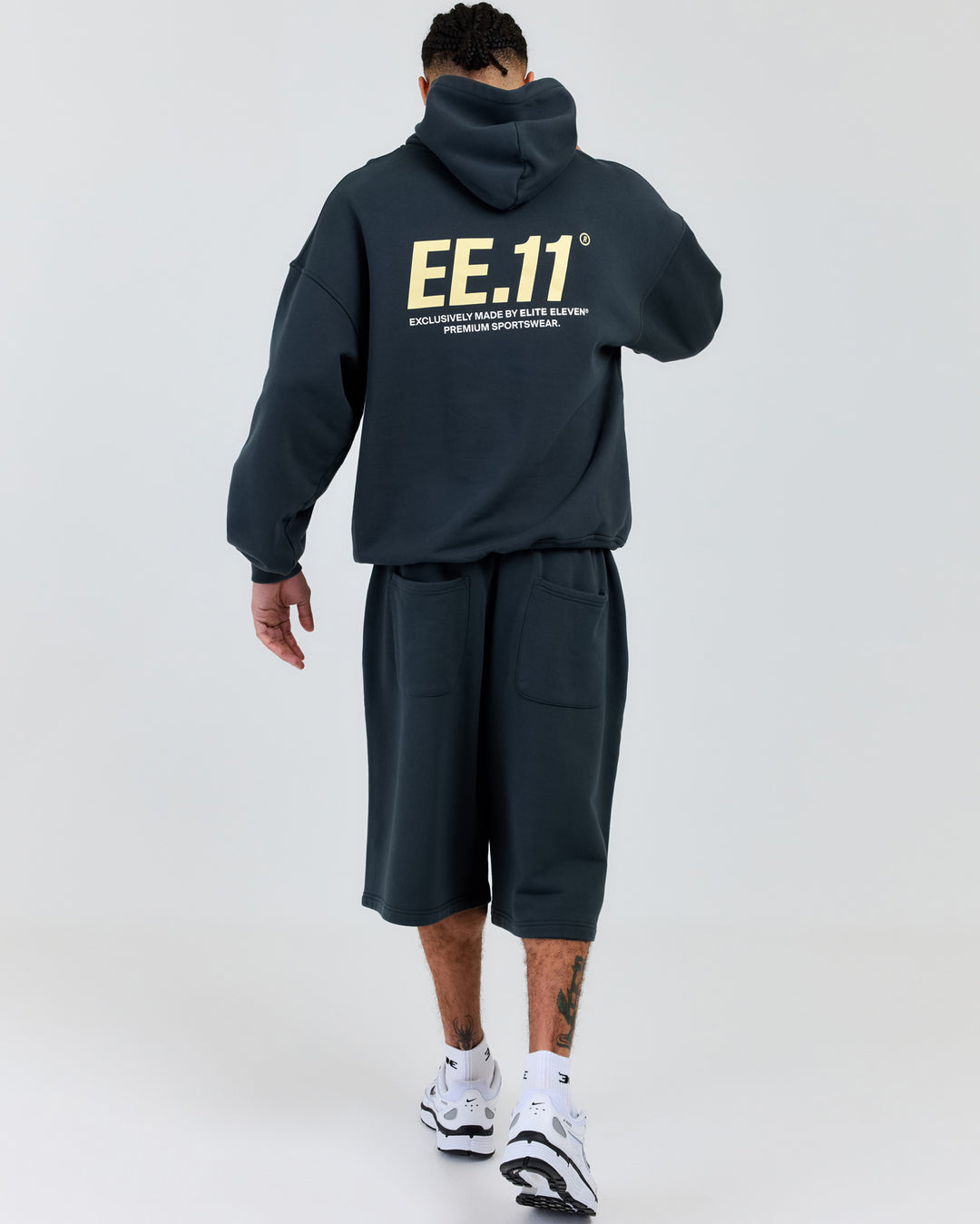 Premium Cotton Unisex Jorts - Deep Cyprus