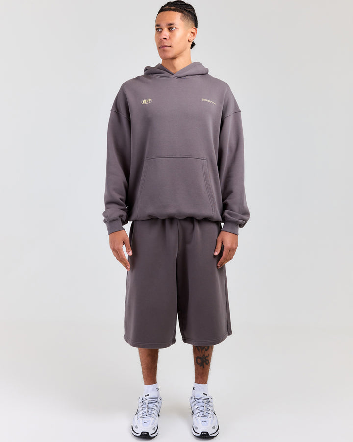 Premium Cotton Unisex Jorts - Pebble Grey