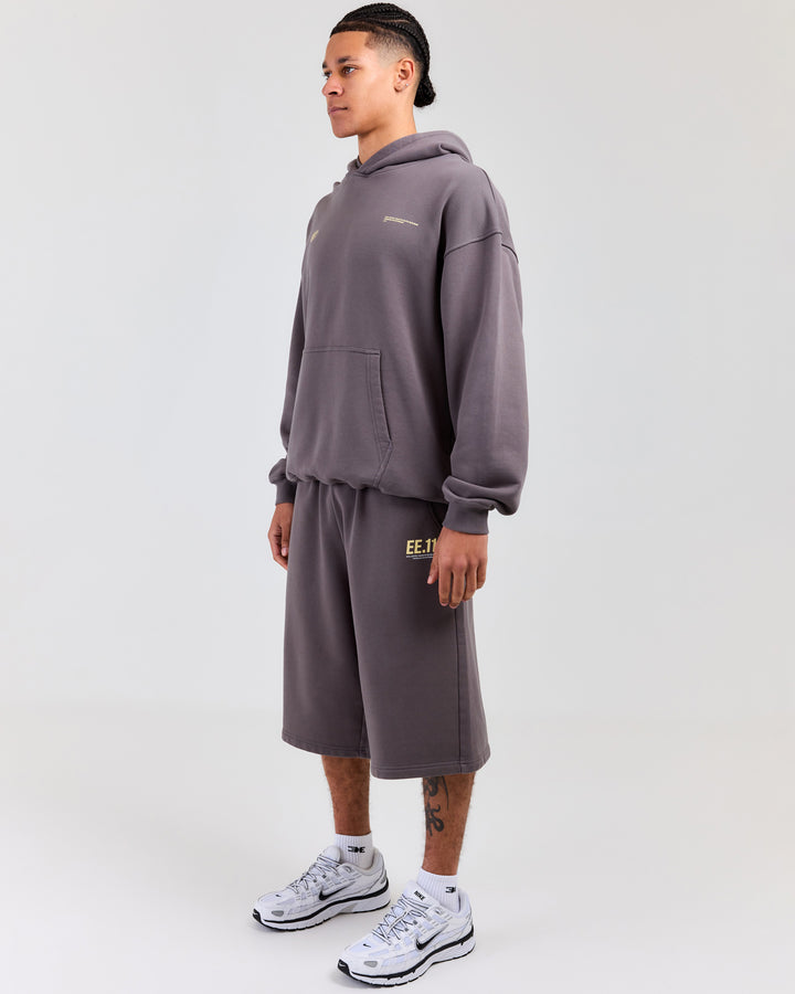 Premium Cotton Unisex Jorts - Pebble Grey