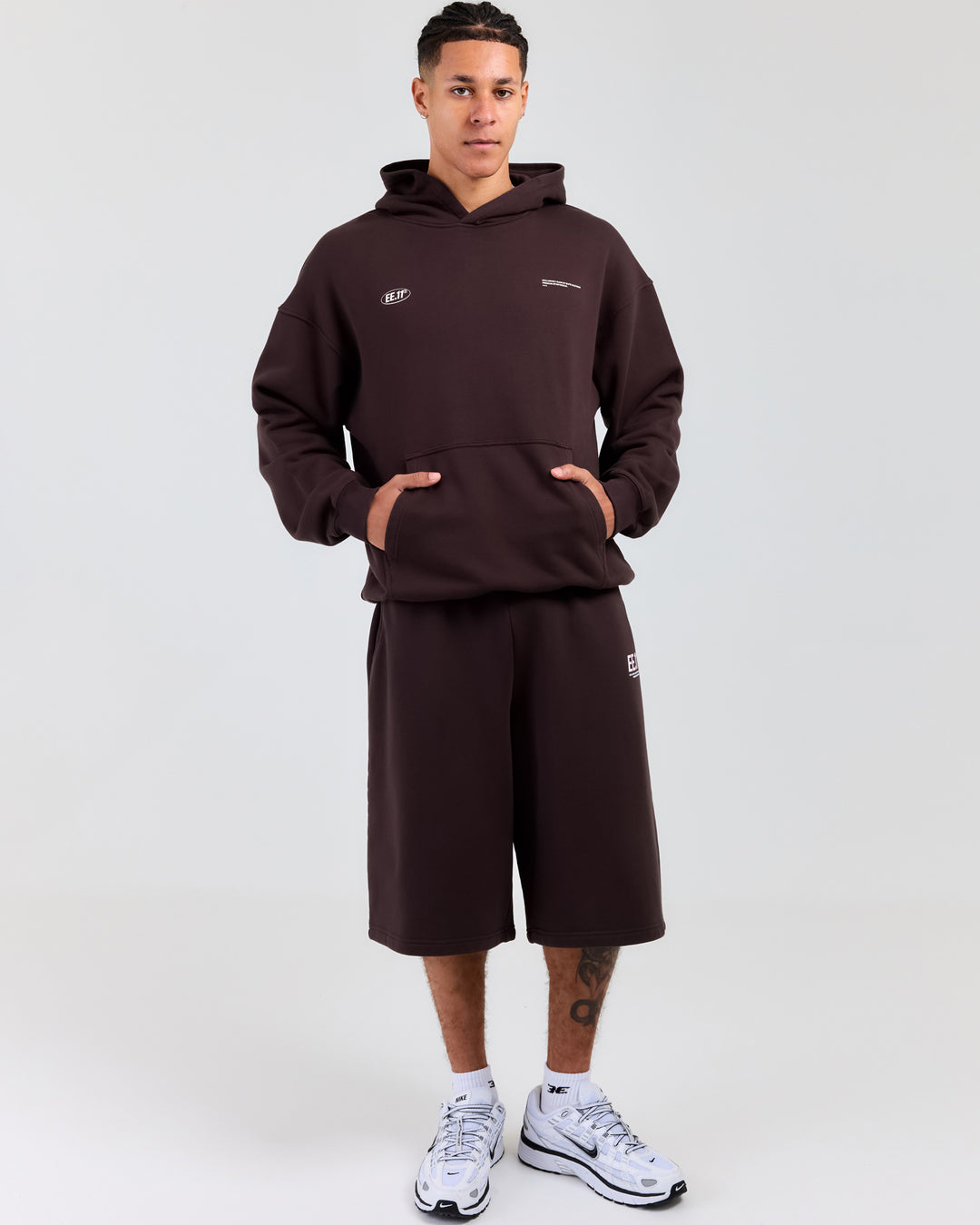 Premium Cotton Unisex Jorts - Roasted Coffee