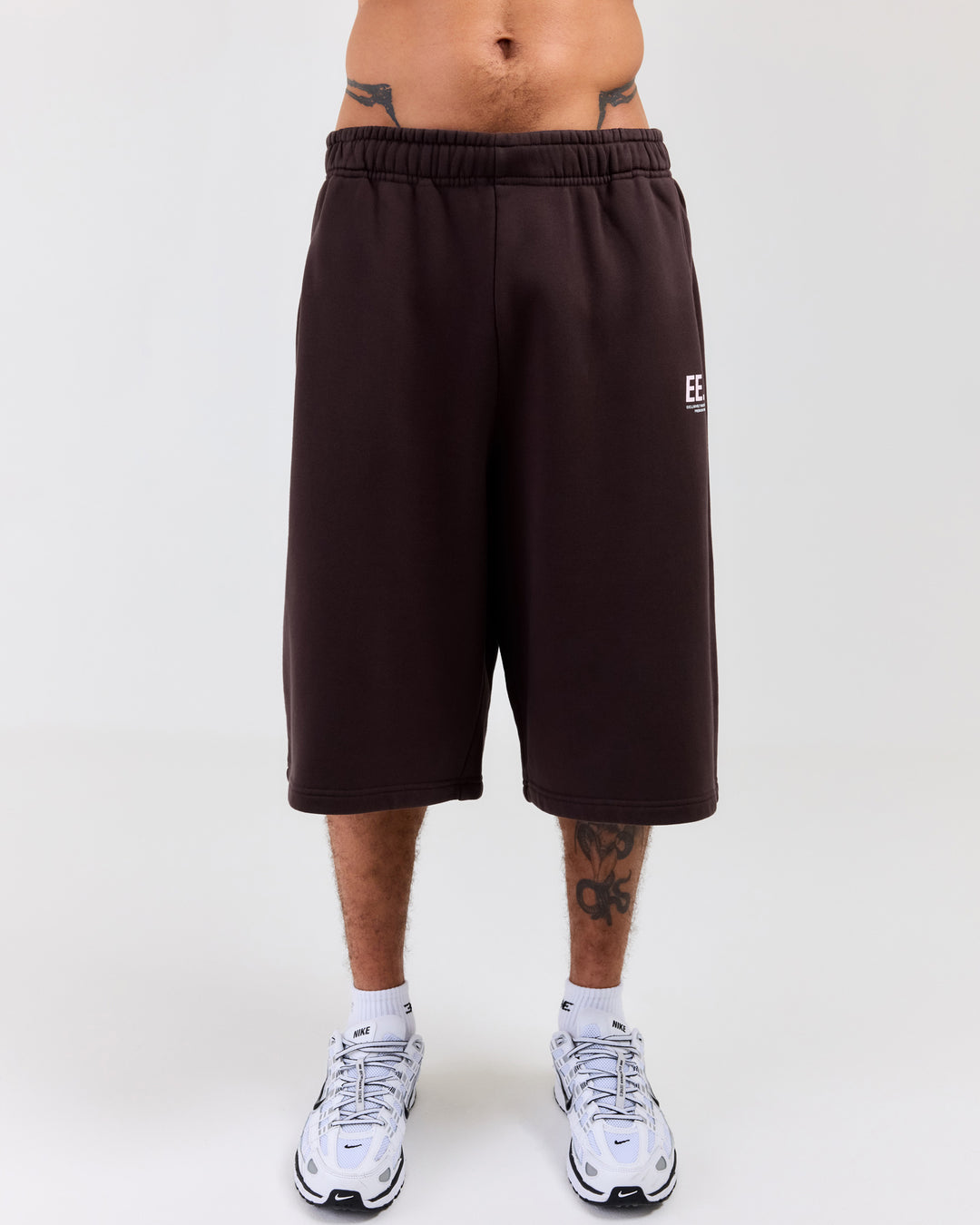 Premium Cotton Unisex Jorts - Roasted Coffee