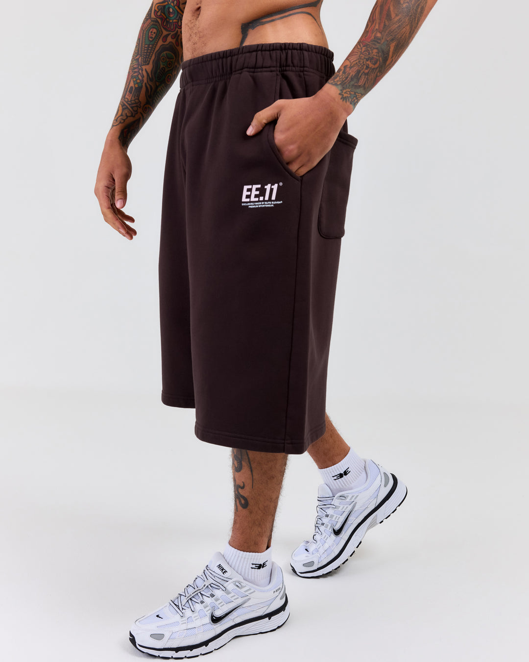 Premium Cotton Unisex Jorts - Roasted Coffee