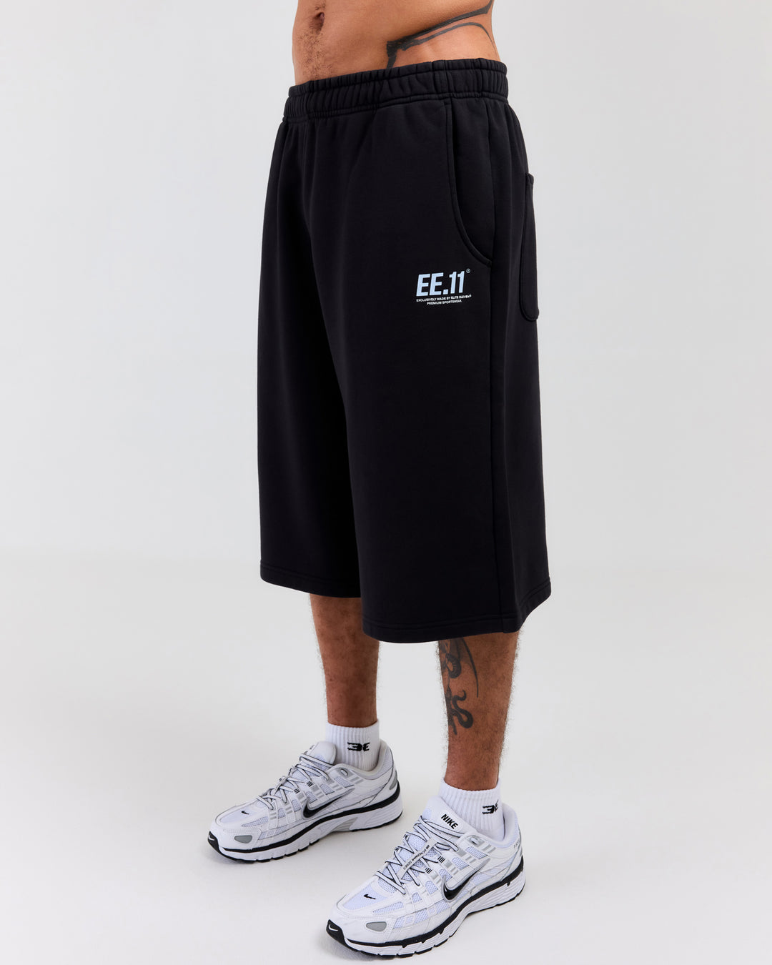 Premium Cotton Unisex Jorts - Washed Black