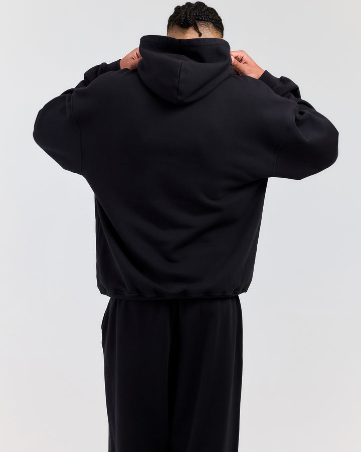 Elite11 Distressed Hoodie - Washed Black