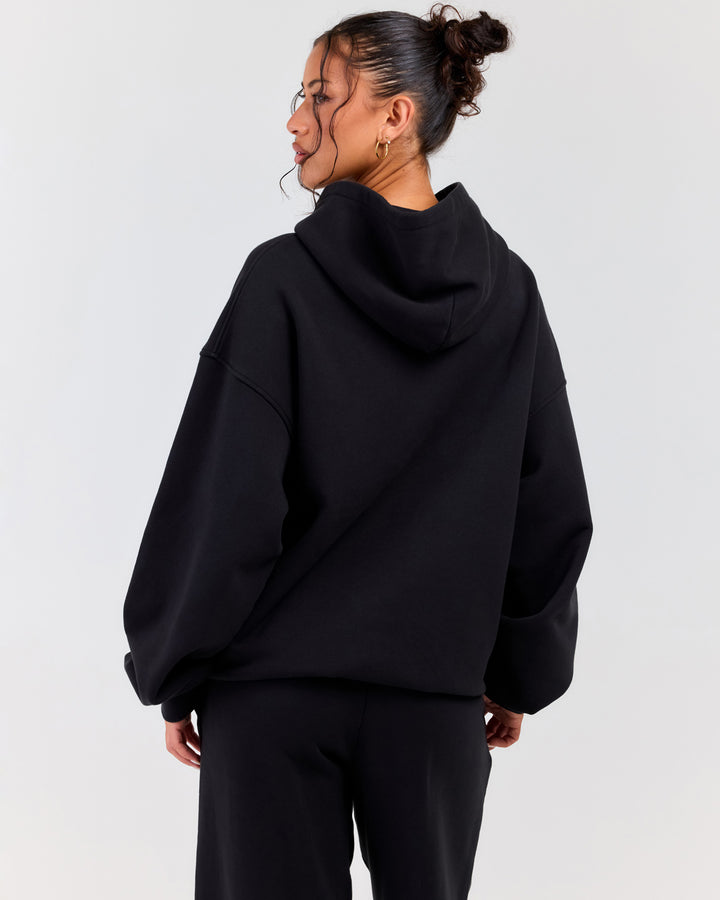 Elite11 Distressed Hoodie - Washed Black