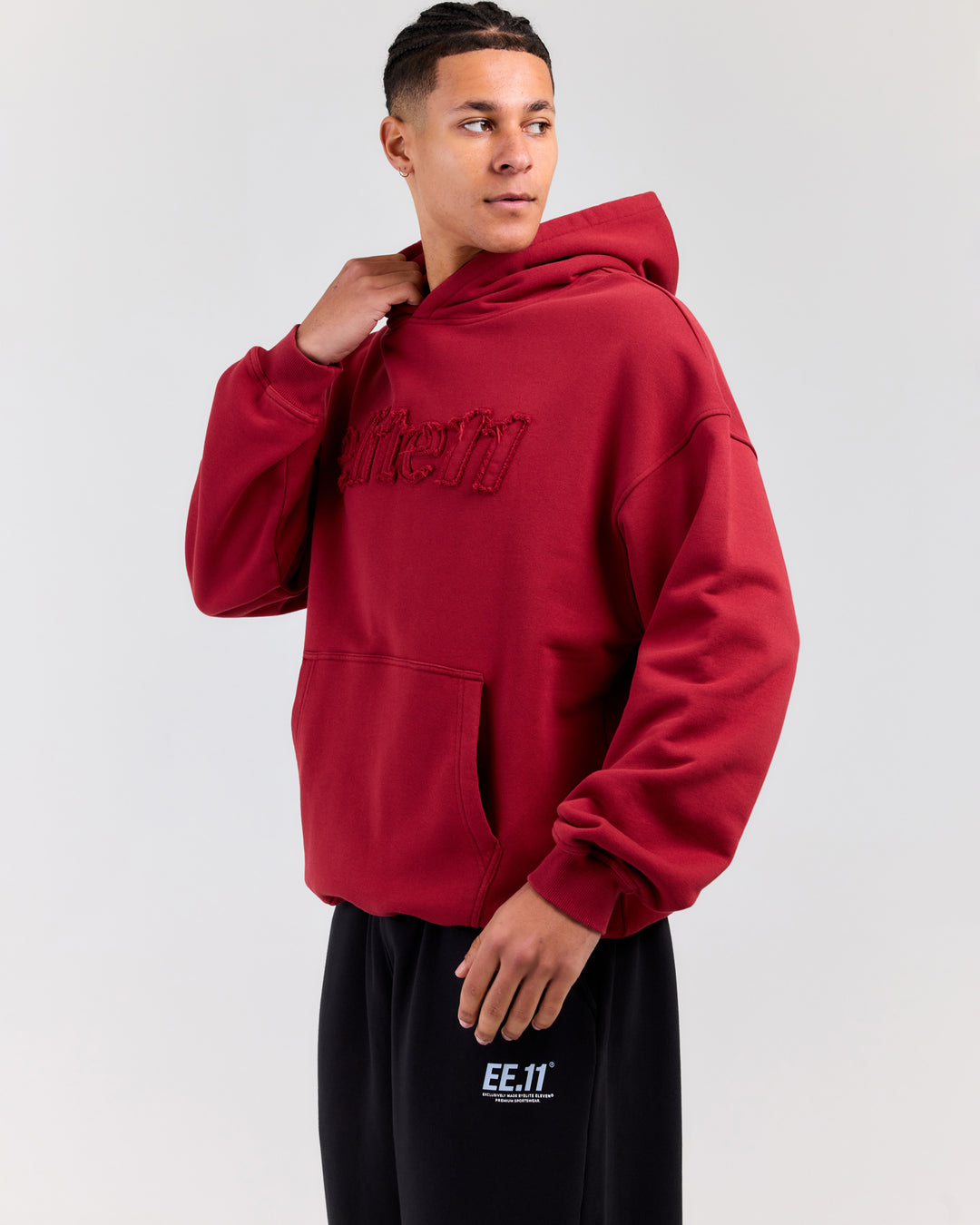 Elite11 Distressed Hoodie - Distressed Red
