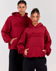 Elite11 Distressed Hoodie - Distressed Red
