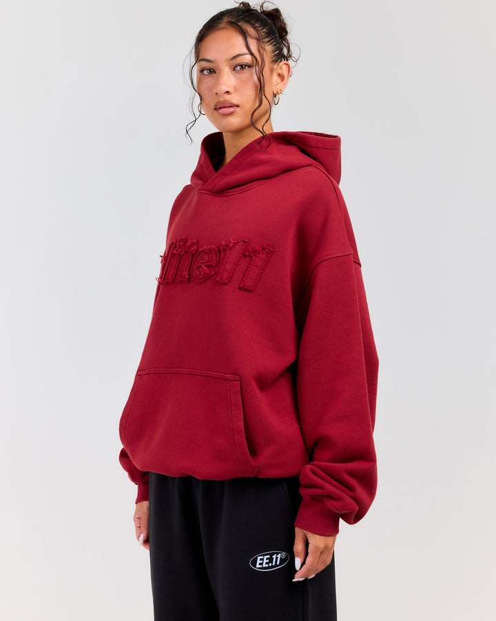 Elite11 Distressed Hoodie - Distressed Red
