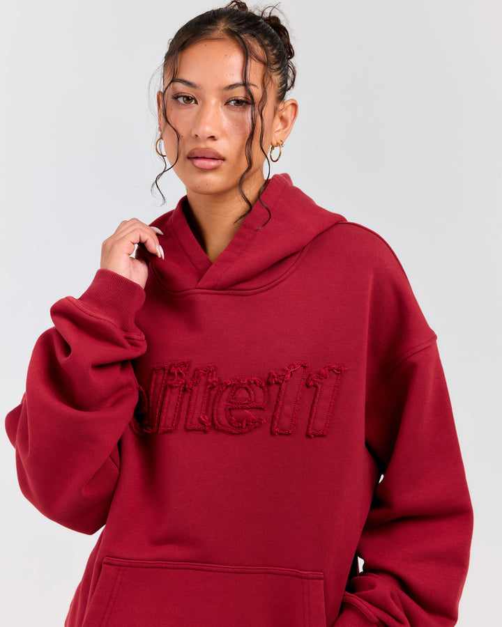 Elite11 Distressed Hoodie - Distressed Red