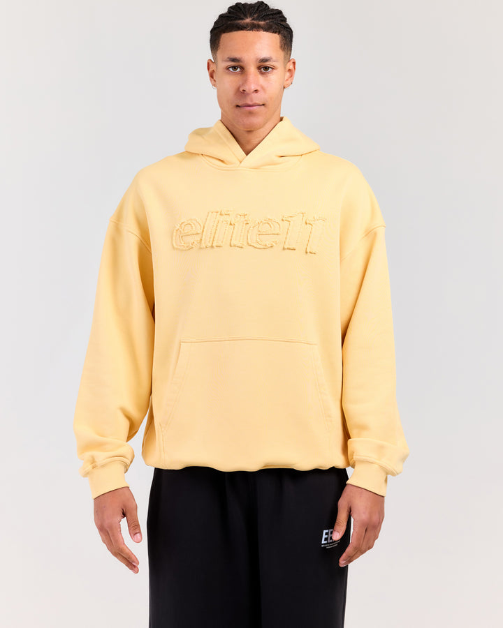Elite11 Distressed Hoodie - Mellow Yellow