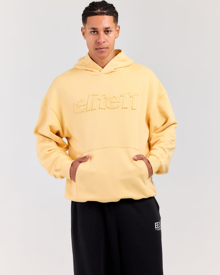 Elite11 Distressed Hoodie - Mellow Yellow