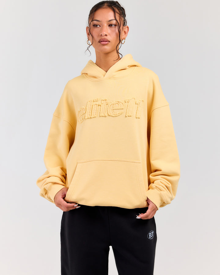 Elite11 Distressed Hoodie - Mellow Yellow