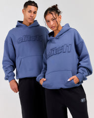 Elite11 Distressed Hoodie - Washed Blue