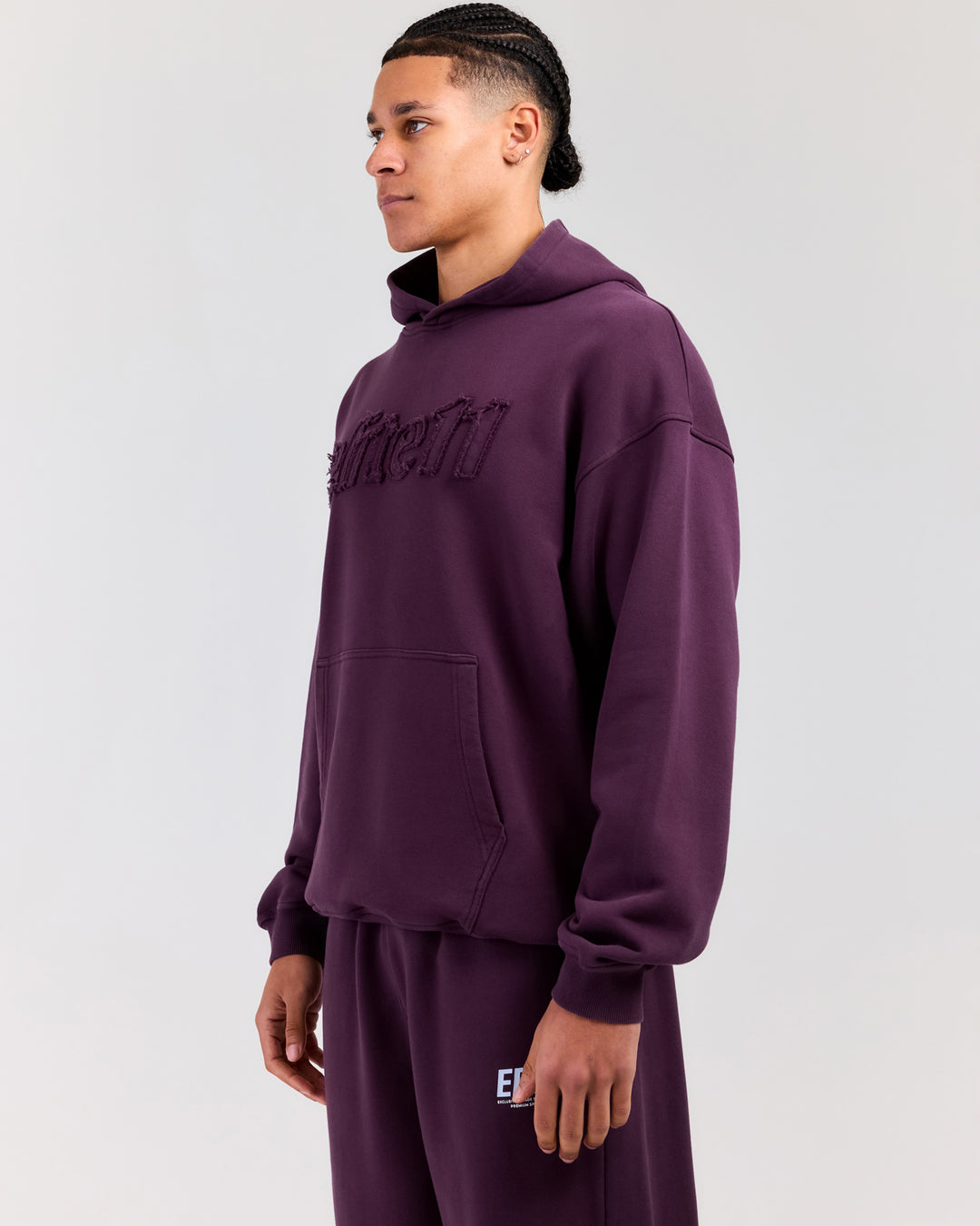 Elite11 Distressed Hoodie - Acai Berry