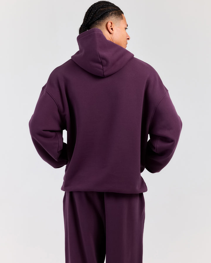 Elite11 Distressed Hoodie - Acai Berry