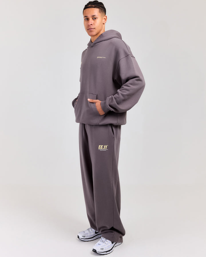 Premium Cotton Unisex Barrel Leg Joggers - Pebble Grey