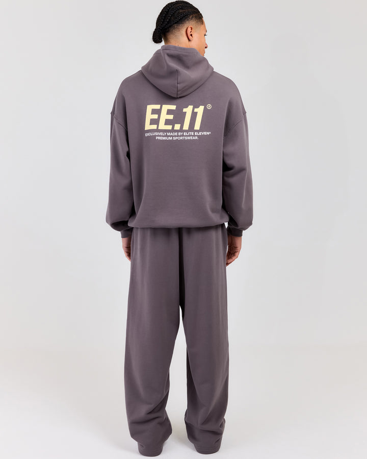 Premium Cotton Unisex Barrel Leg Joggers - Pebble Grey