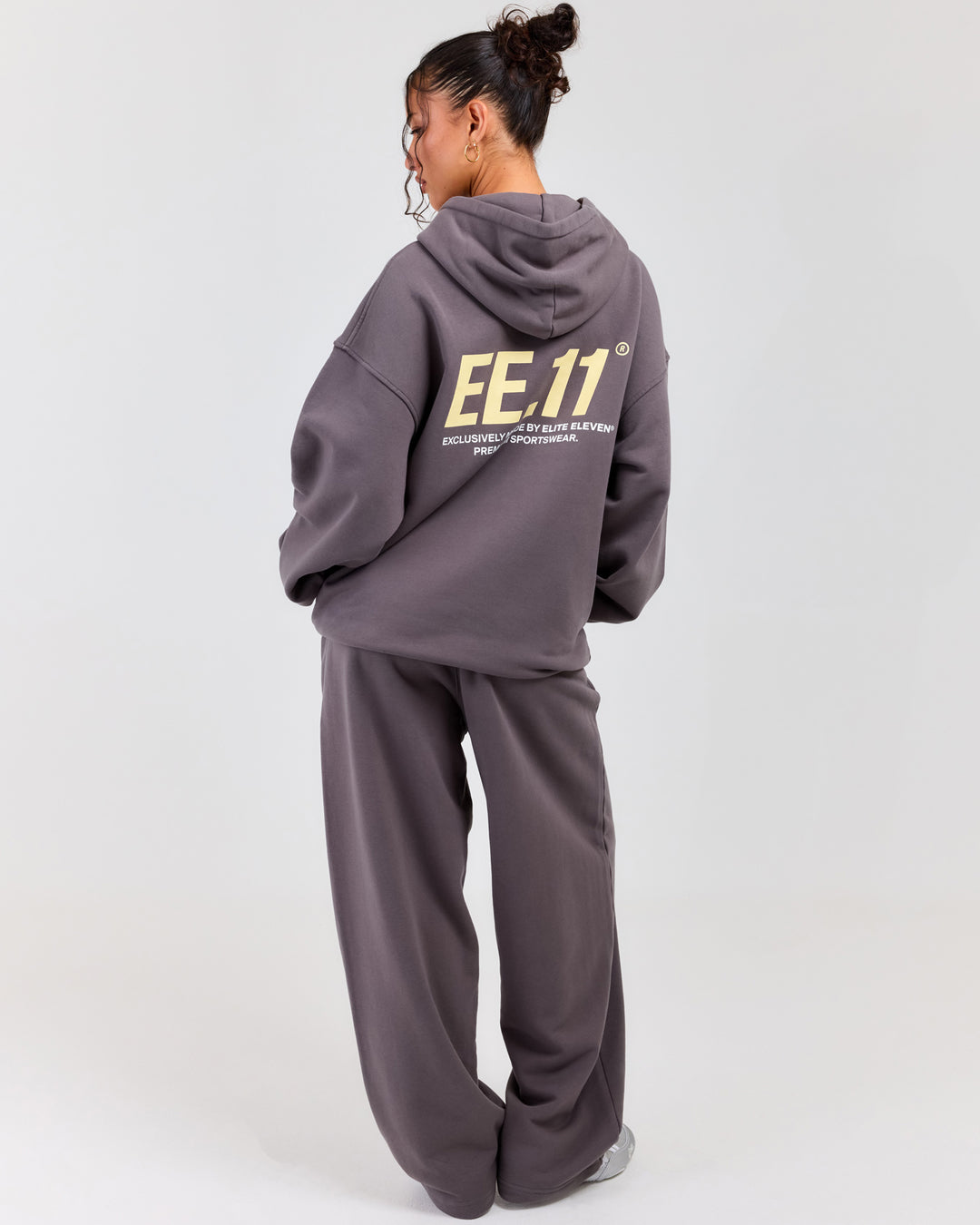 Premium Cotton Unisex Barrel Leg Joggers - Pebble Grey